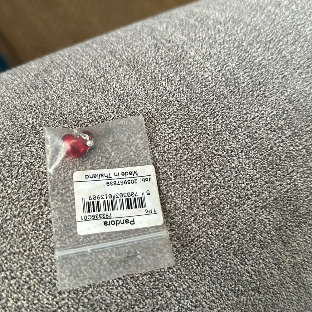 Authentic Pandora New in bag Christmas Heart with Santa Hat